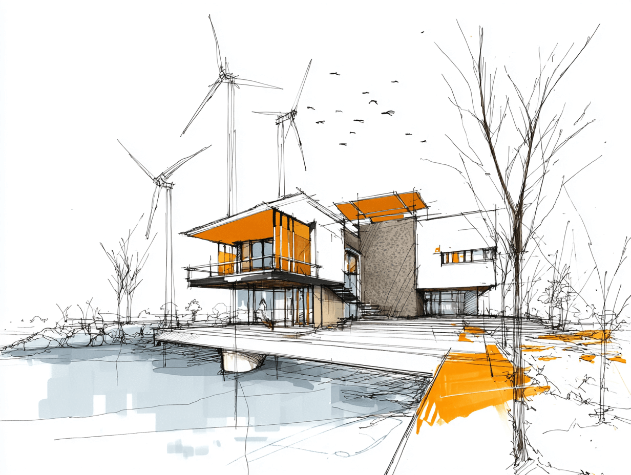 design_typical_passive_solar_house_with_solar_panels