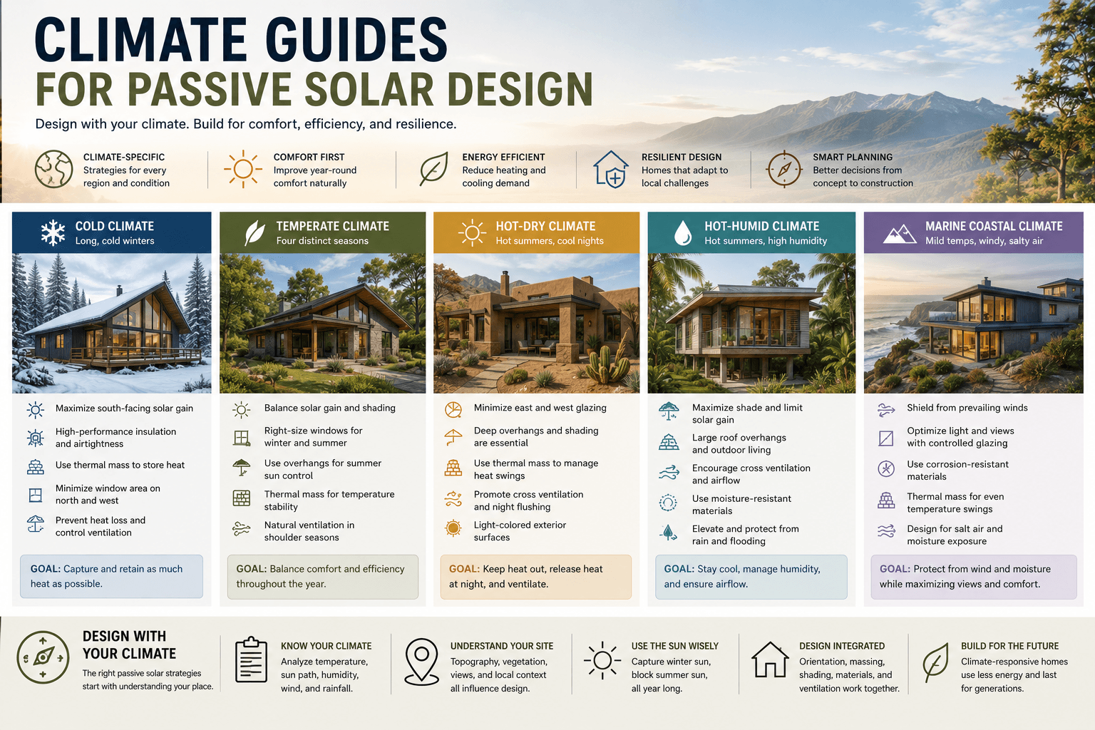 Climate guides for passive solar design (1) Climate guides for passive solar design (1)