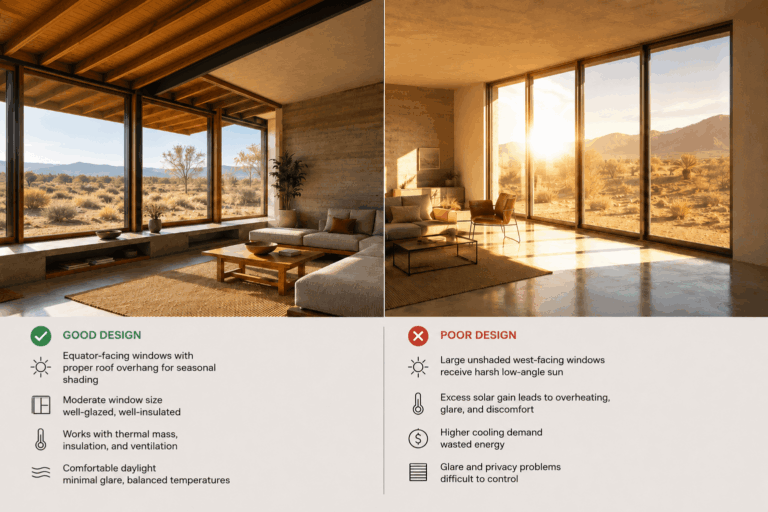 Good design vs poor design in architecture