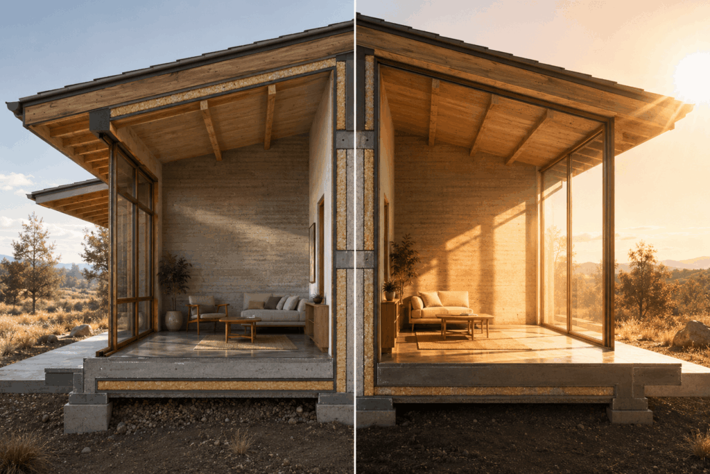 Good vs bad daylighting design comparison Good vs bad daylighting design comparison