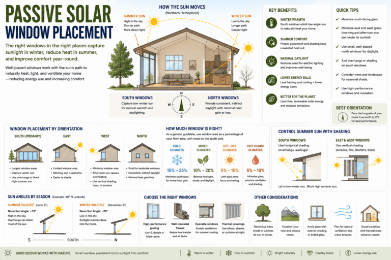 Passive Solar Window Placement