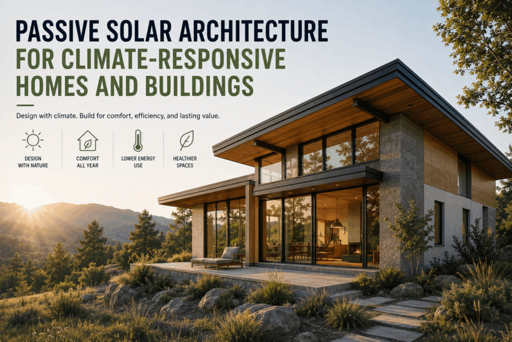 Passive solar home design concept