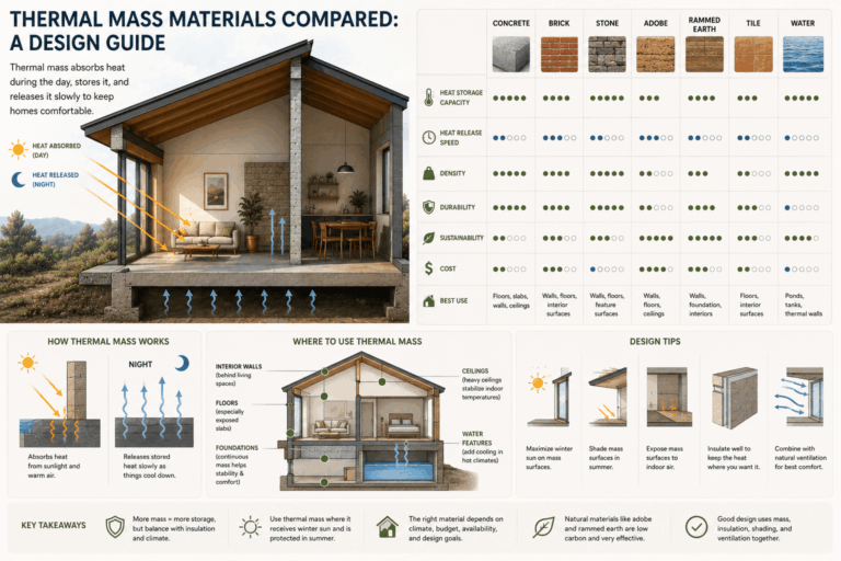thermal mass compared